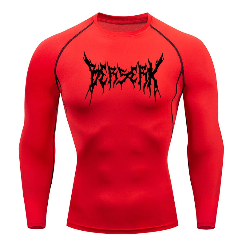 Men Rash Guard Shirt Compression