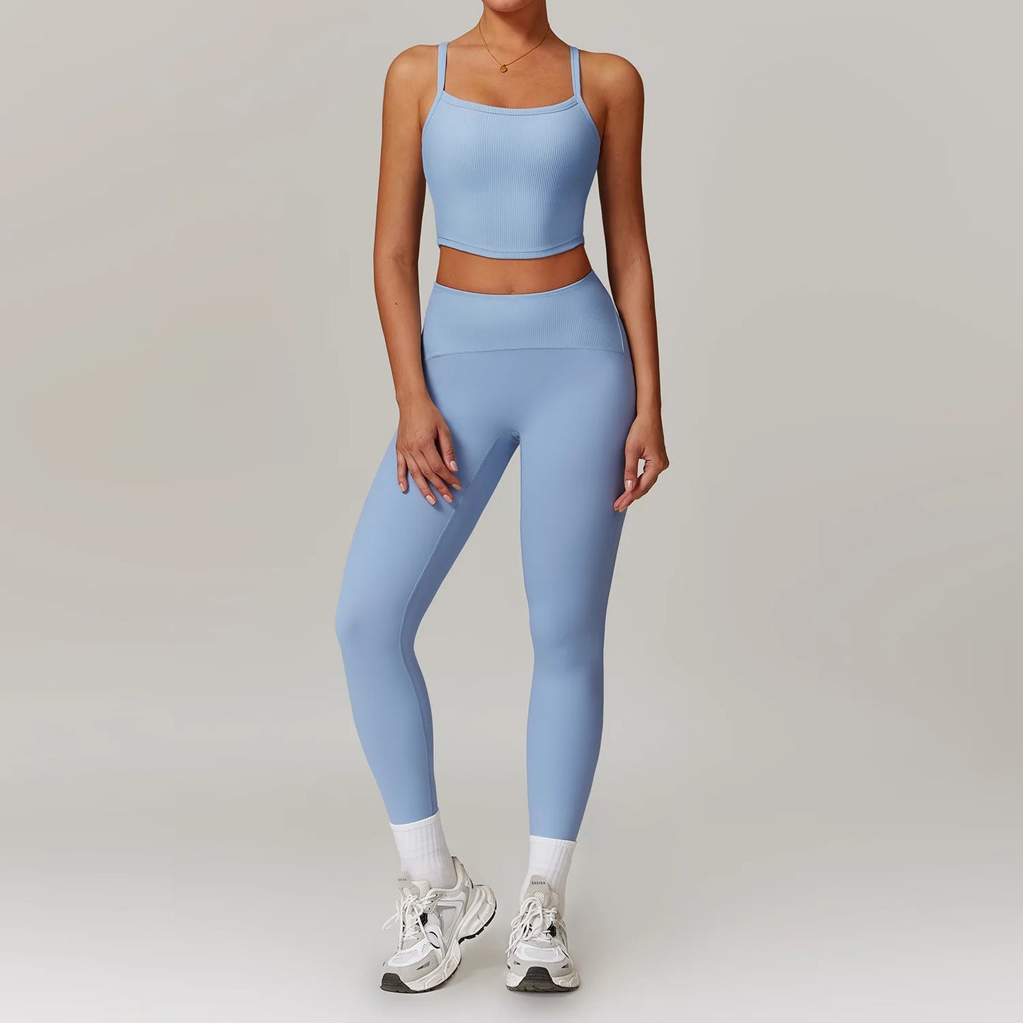 Women Yoga Set Jacket Bra Leggings