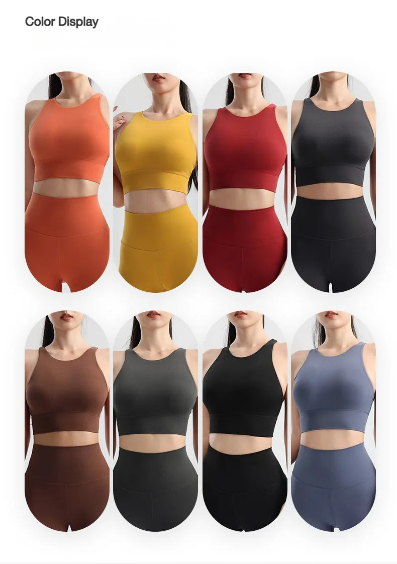Women Sports Bra High Impact Shockproof