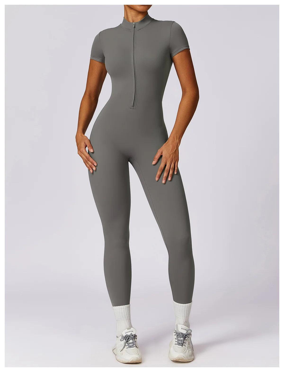 Women Jumpsuit Zipper Yoga Suit