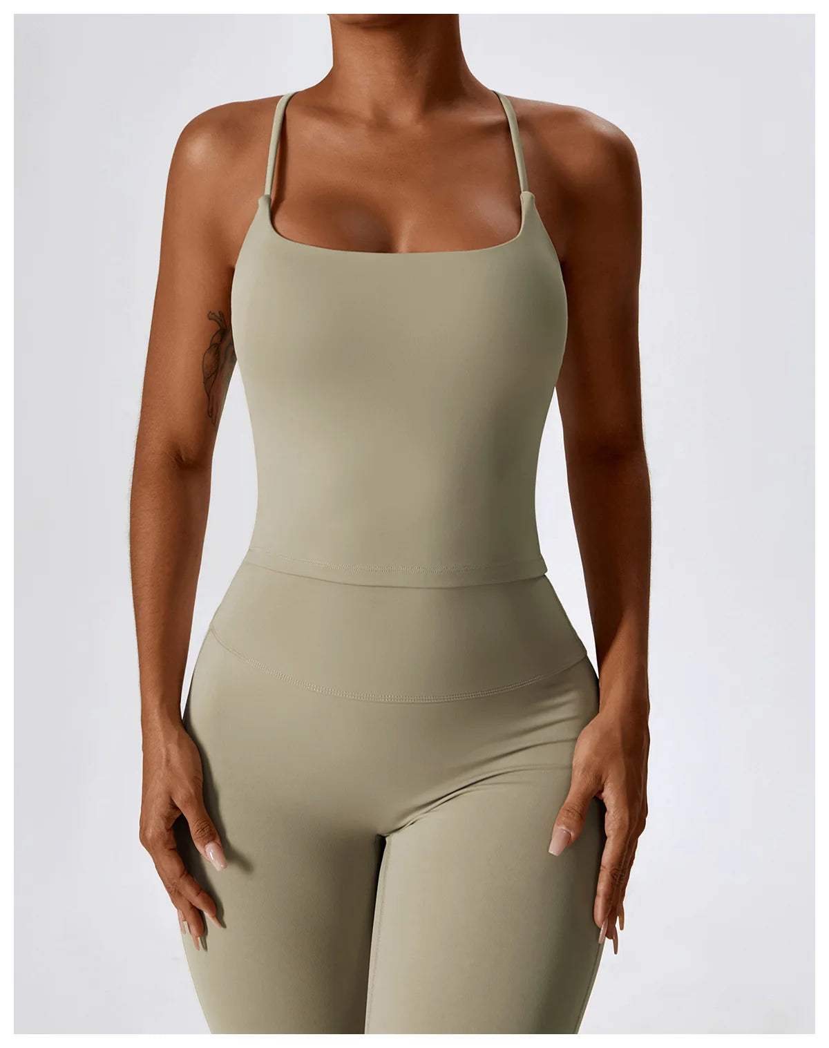 Women Tracksuit Yoga Set Crop Leggings