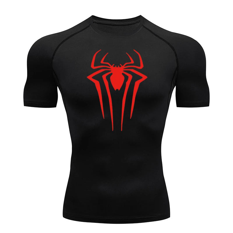 Men Rash Guard Shirt Short Sleeve
