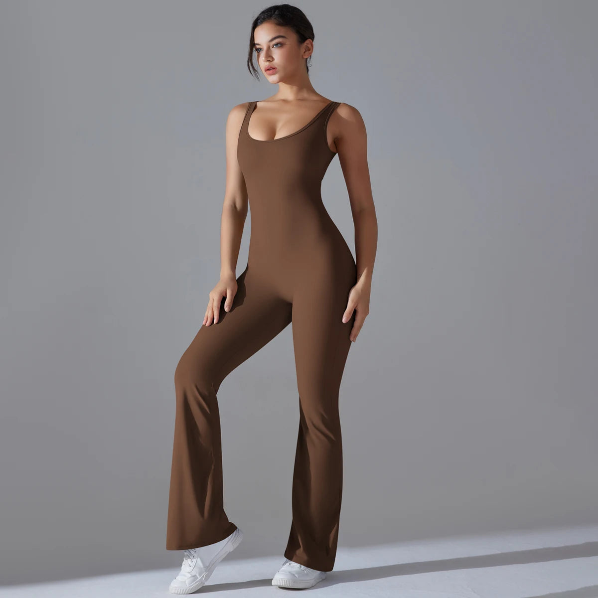 Women Jumpsuit Backless Fitness Suit