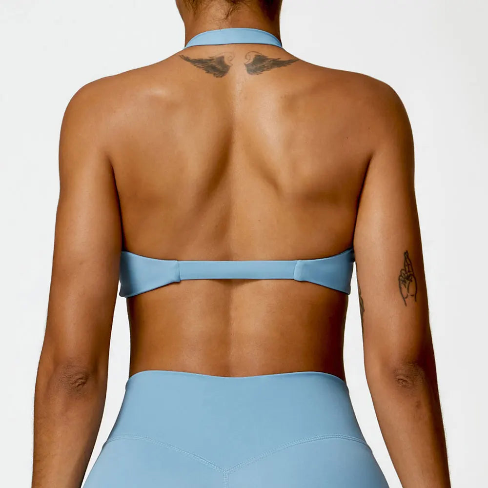 Women Sports Bra Halter Push Up