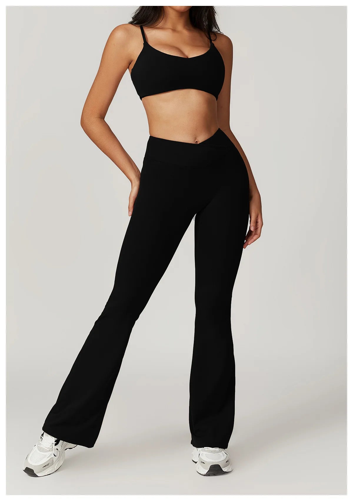 Women Yoga Set Crop Top Leggings
