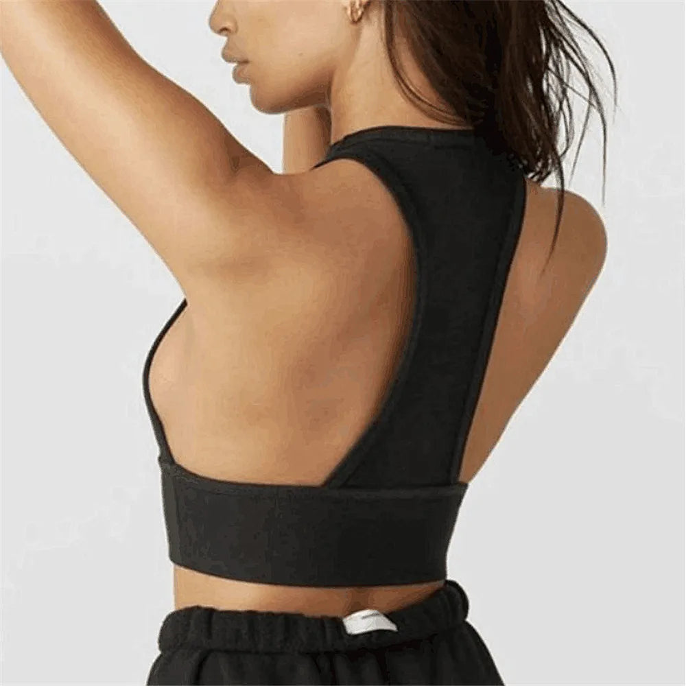Women Sports Bra Strap Nylon Vest