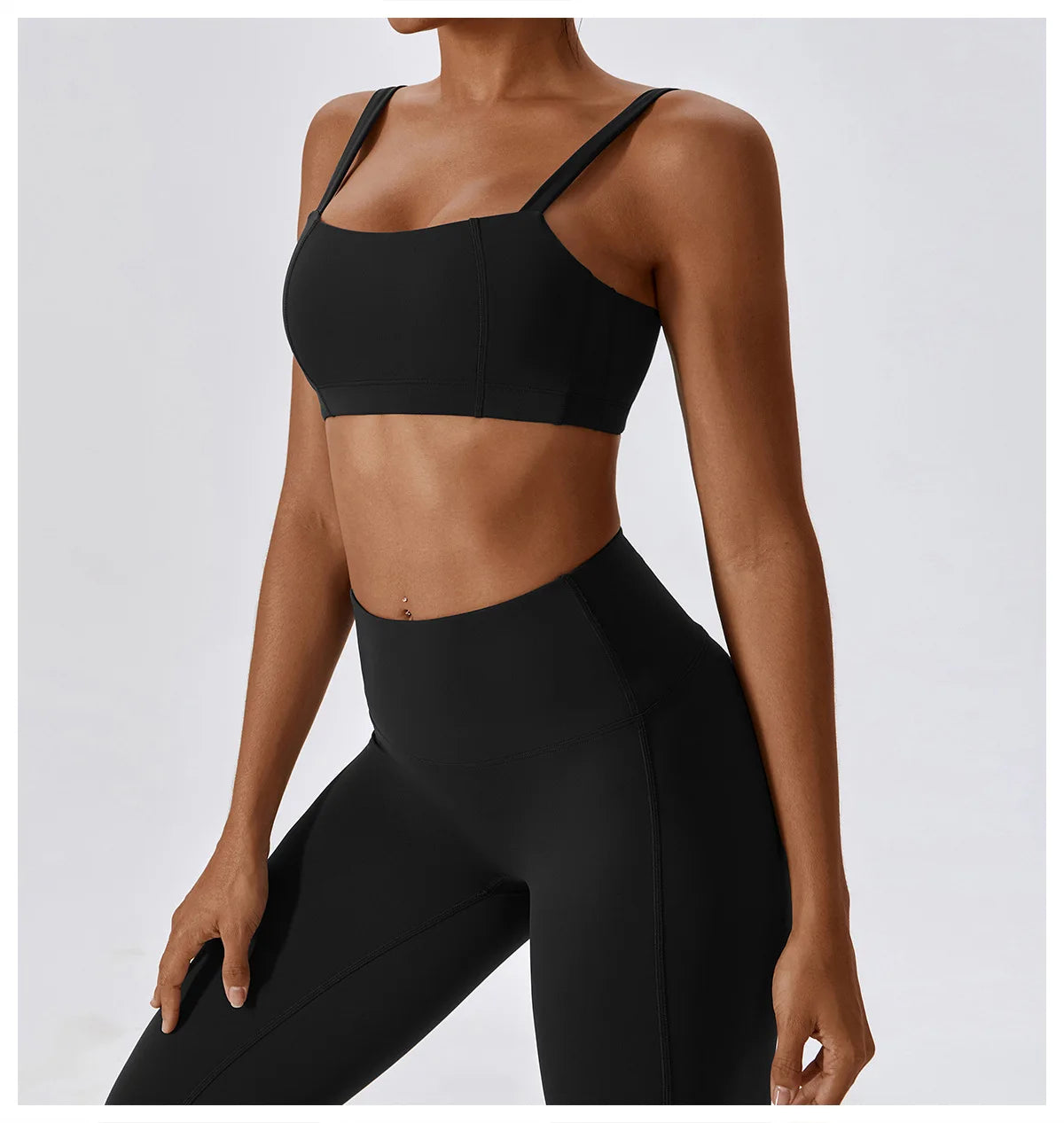 Women Yoga Set Nude Bra Leggings