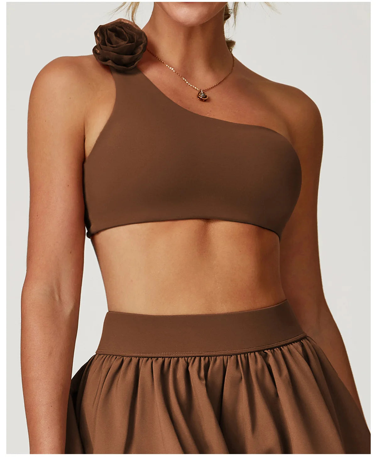 Women Sports Bra One Shoulder Vest