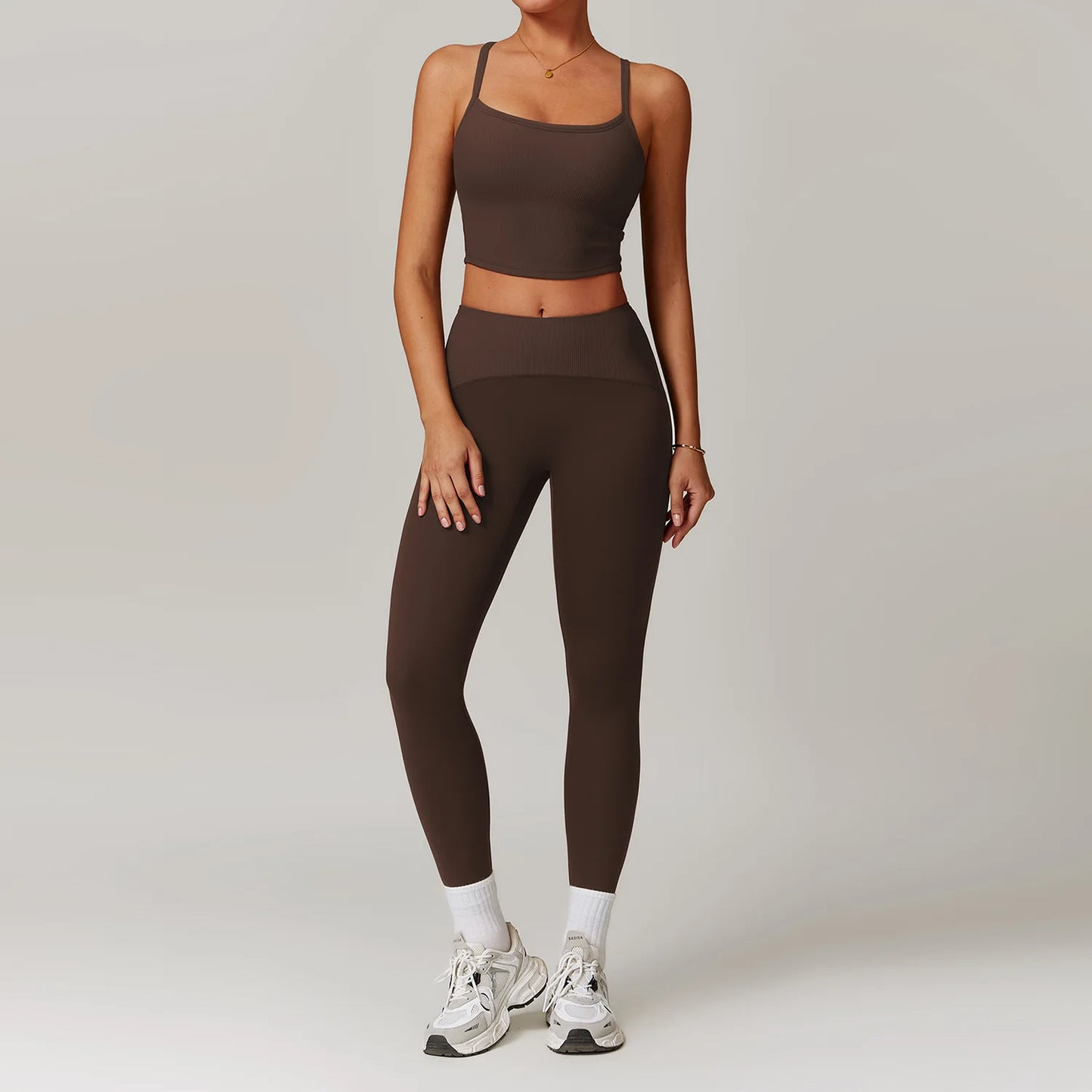 Women Yoga Set Jacket Bra Leggings