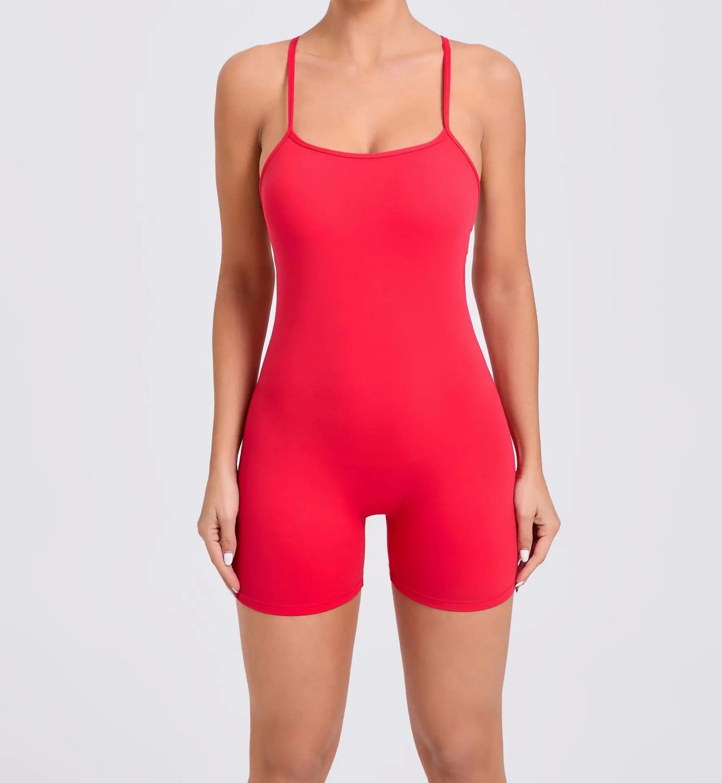 Women Yoga Set Shorts Jumpsuit