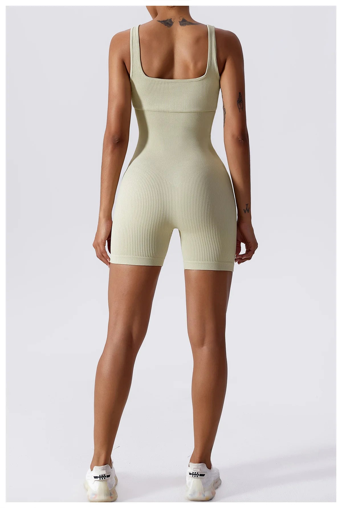 Women Jumpsuit Ribbed Yoga Tracksuit
