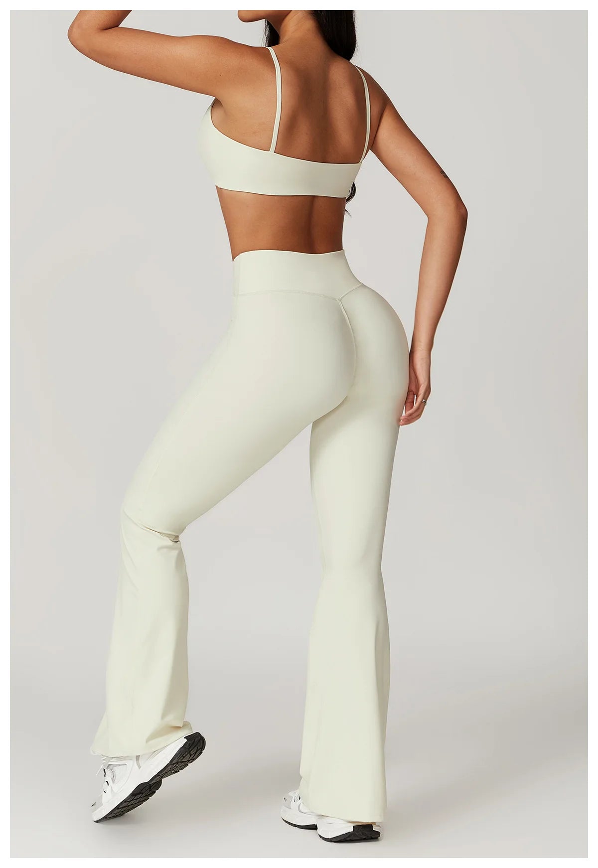 Women Yoga Set Crop Top Leggings