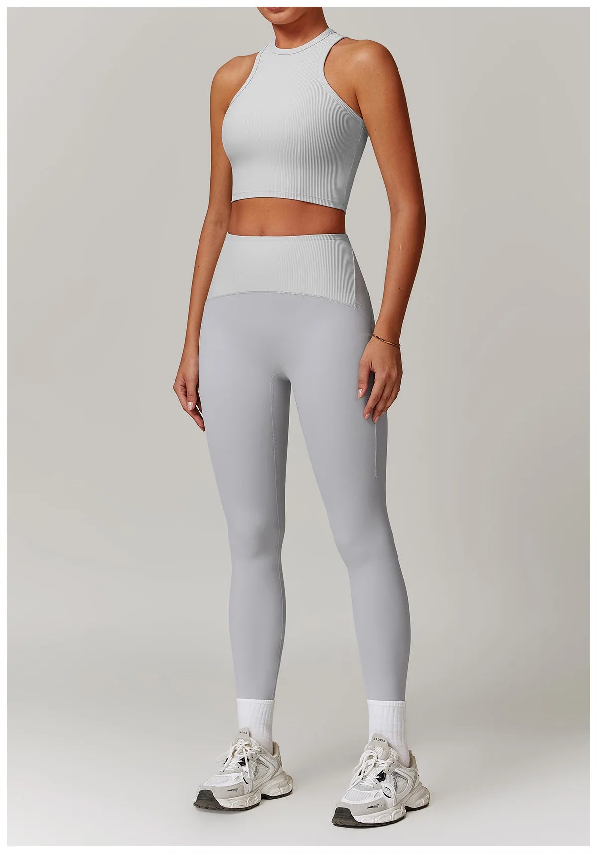 Women Yoga Set Jacket Bra Leggings