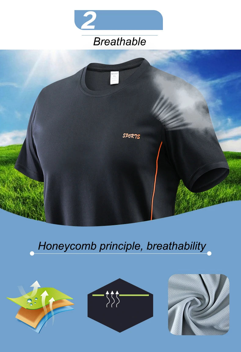 Men Sports Set Shirt Shorts