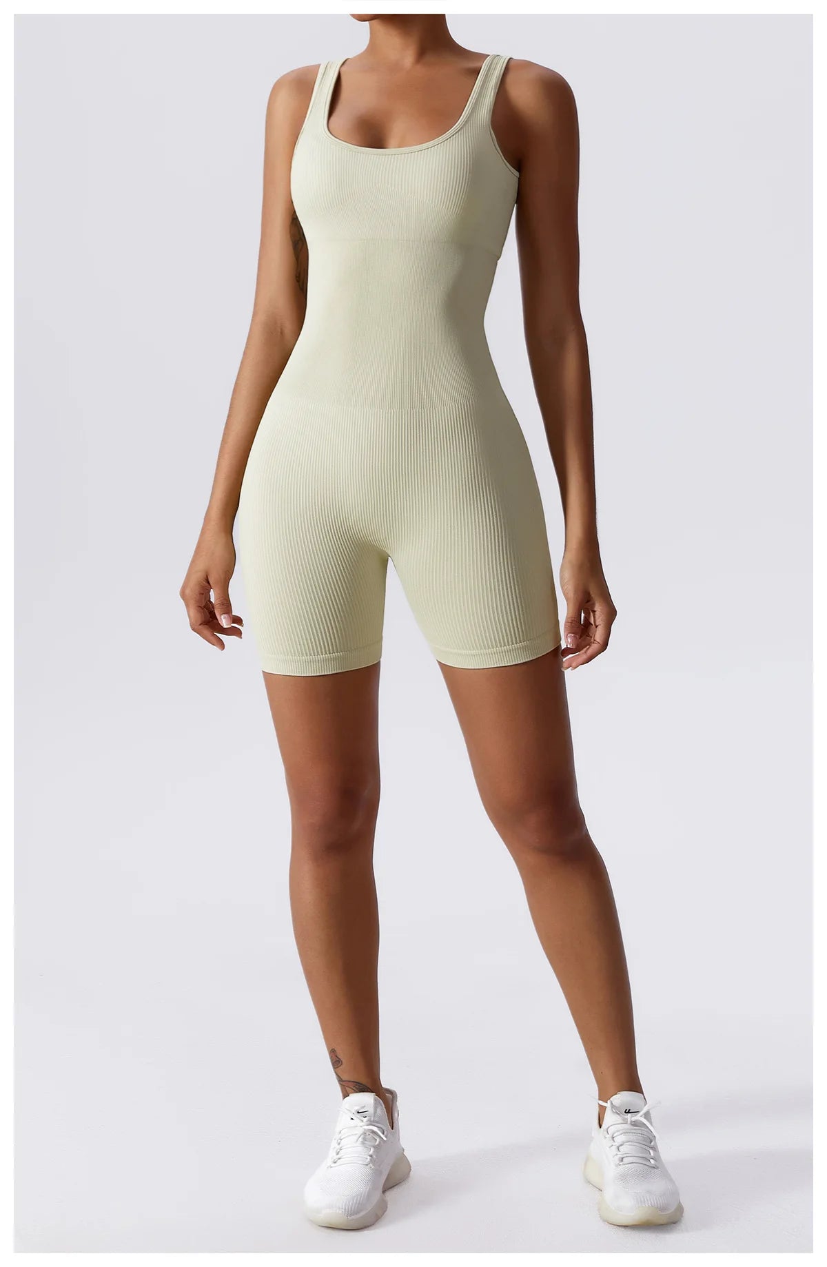 Women Jumpsuit Ribbed Yoga Tracksuit