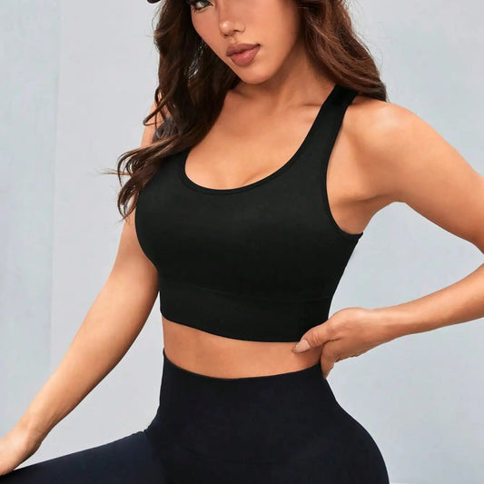 Women Sports Bra Longline Crop