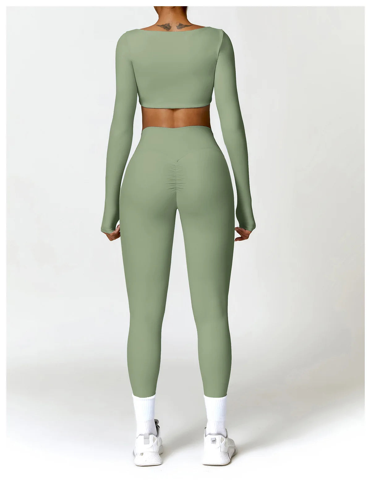 Women Yoga Tracksuit Set Long Sleeve