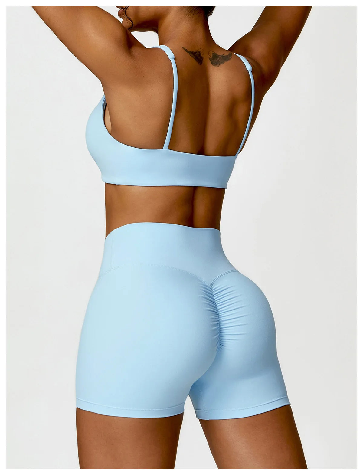 Women Yoga Set Long Sleeve Bra Leggings