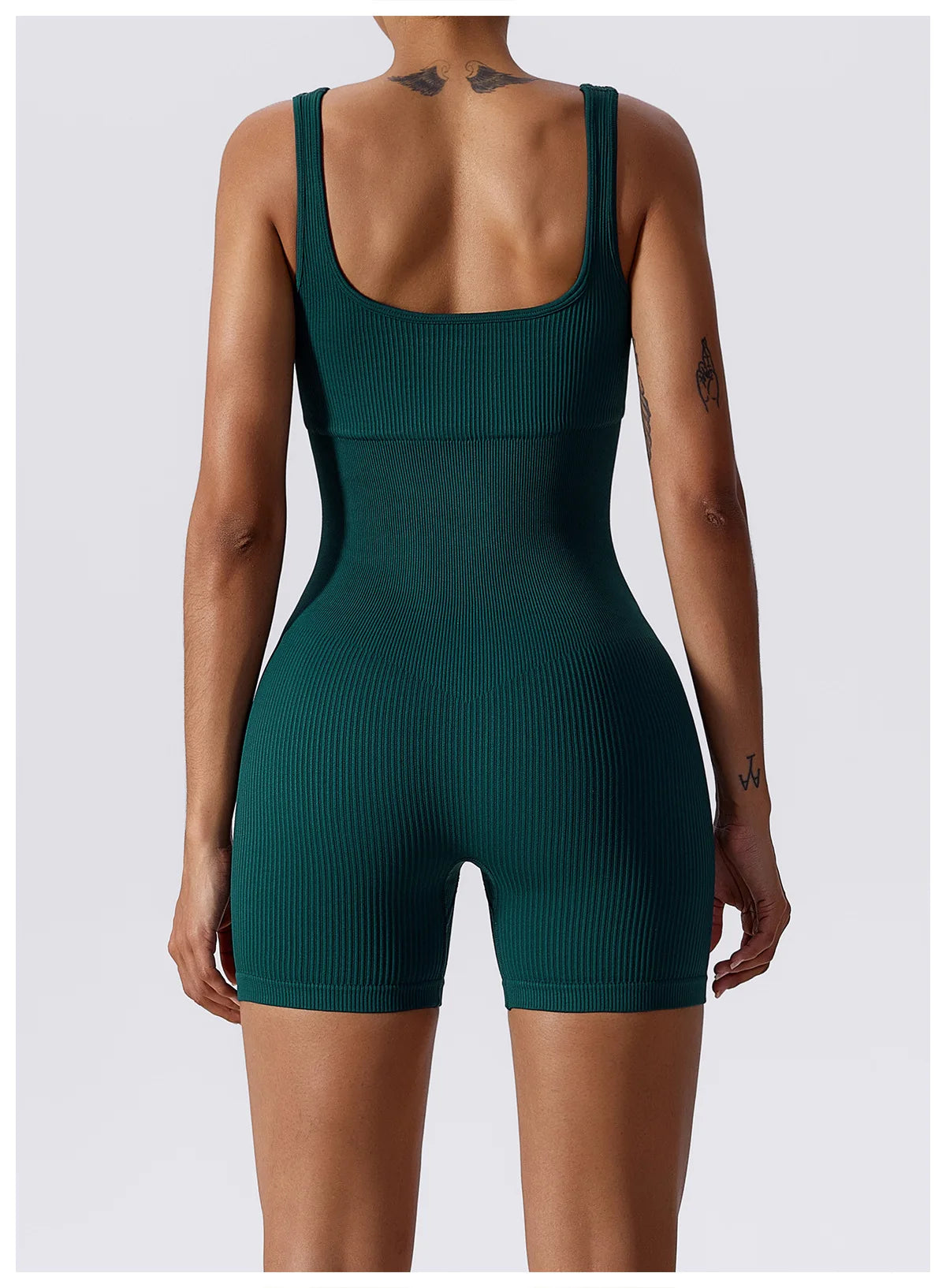 Women Jumpsuit Ribbed Yoga Tracksuit
