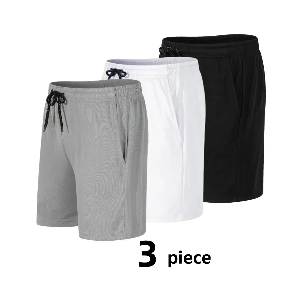 Men Sports Shorts 3 Piece Set