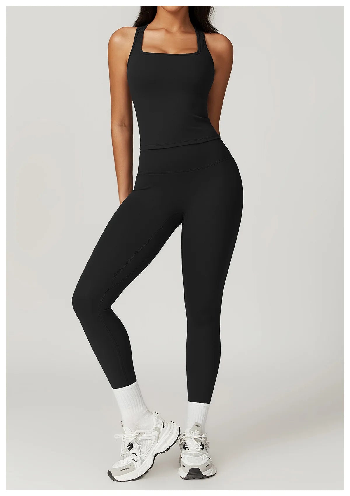 Women Yoga Set Leggings Skirt