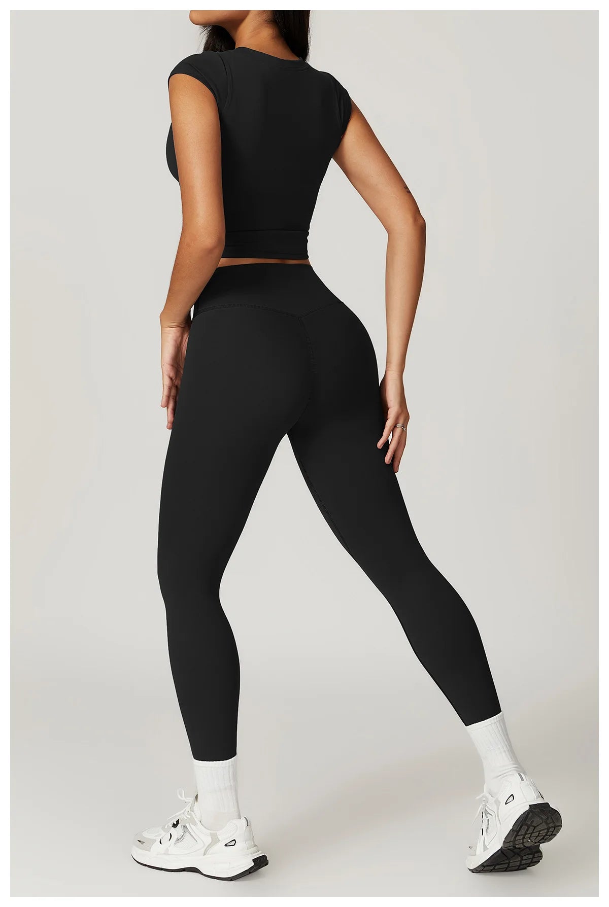 Women Yoga Set Leggings Skirt