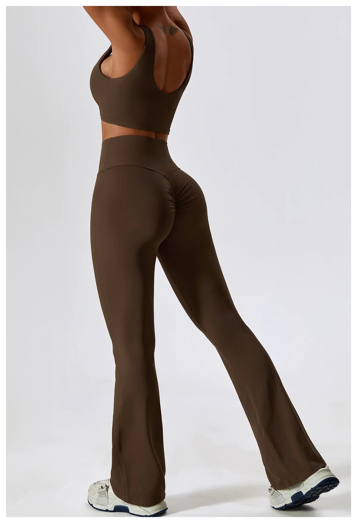 Women Tracksuit Yoga Set Crop Leggings