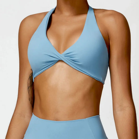 Women Sports Bra Halter Push Up