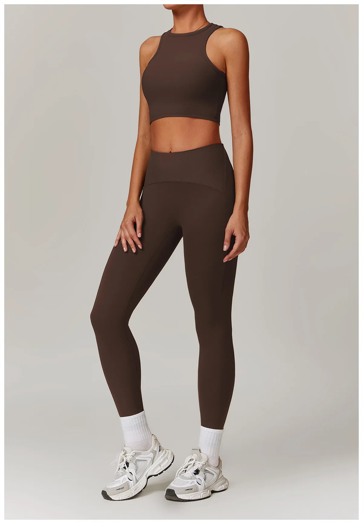 Women Yoga Set Jacket Bra Leggings