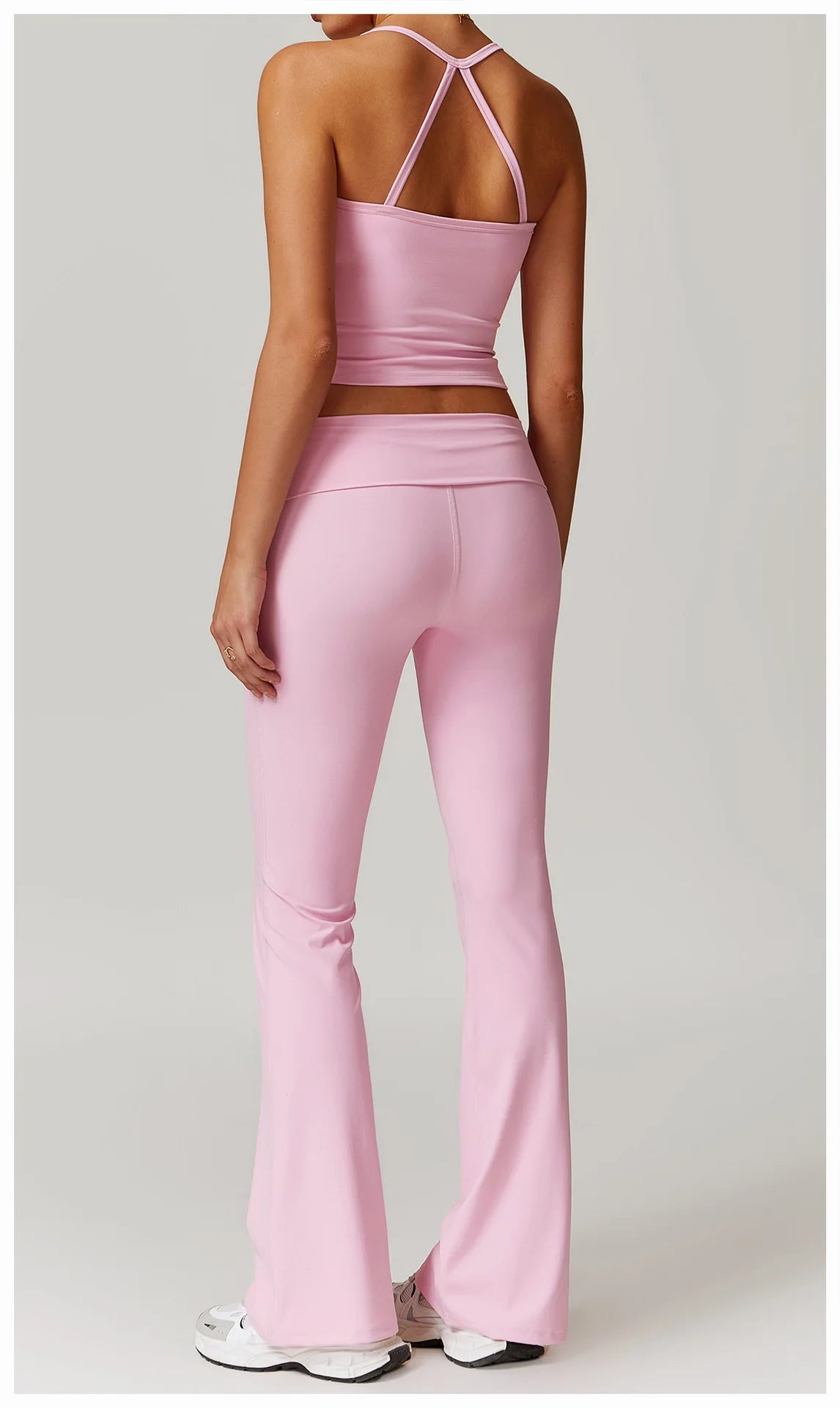 Women Yoga Set Crop Leggings