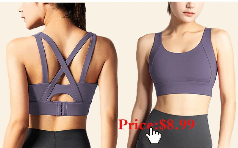 Women Sports Bra Yoga Crop Tank