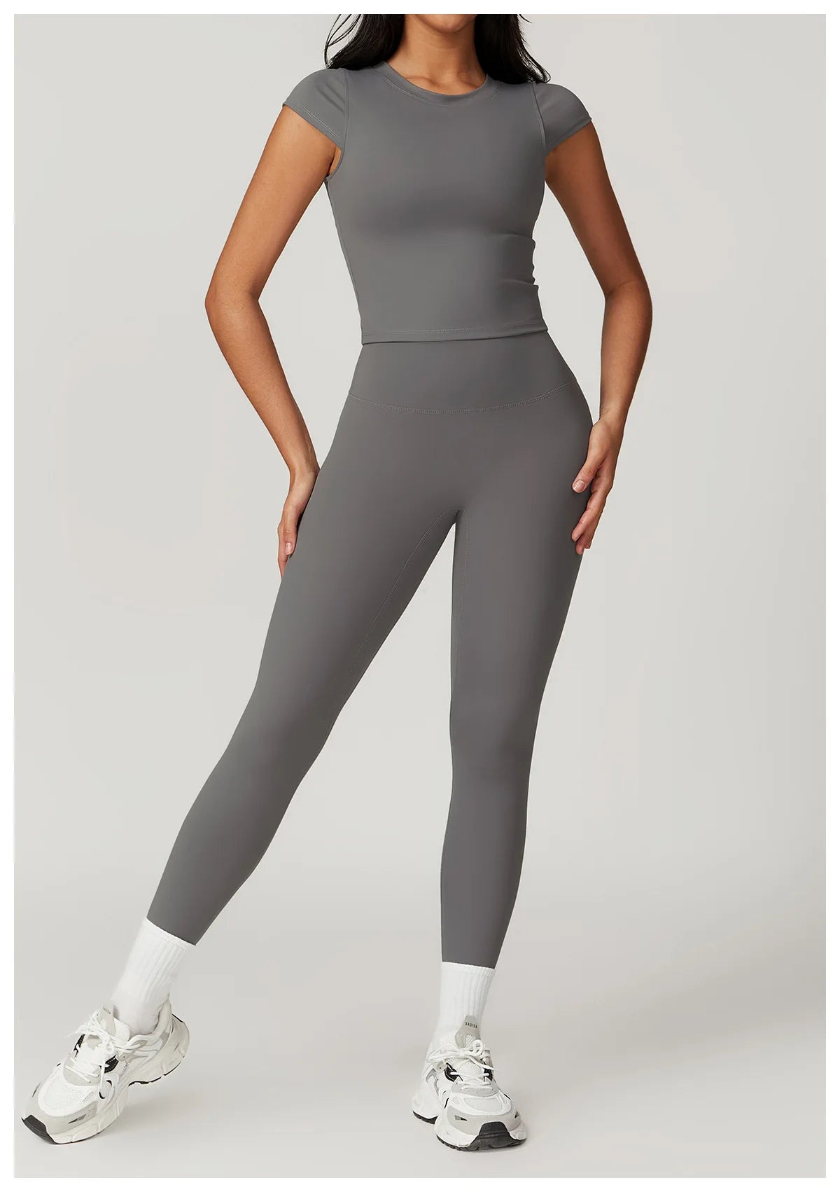 Women Yoga Set Leggings Skirt