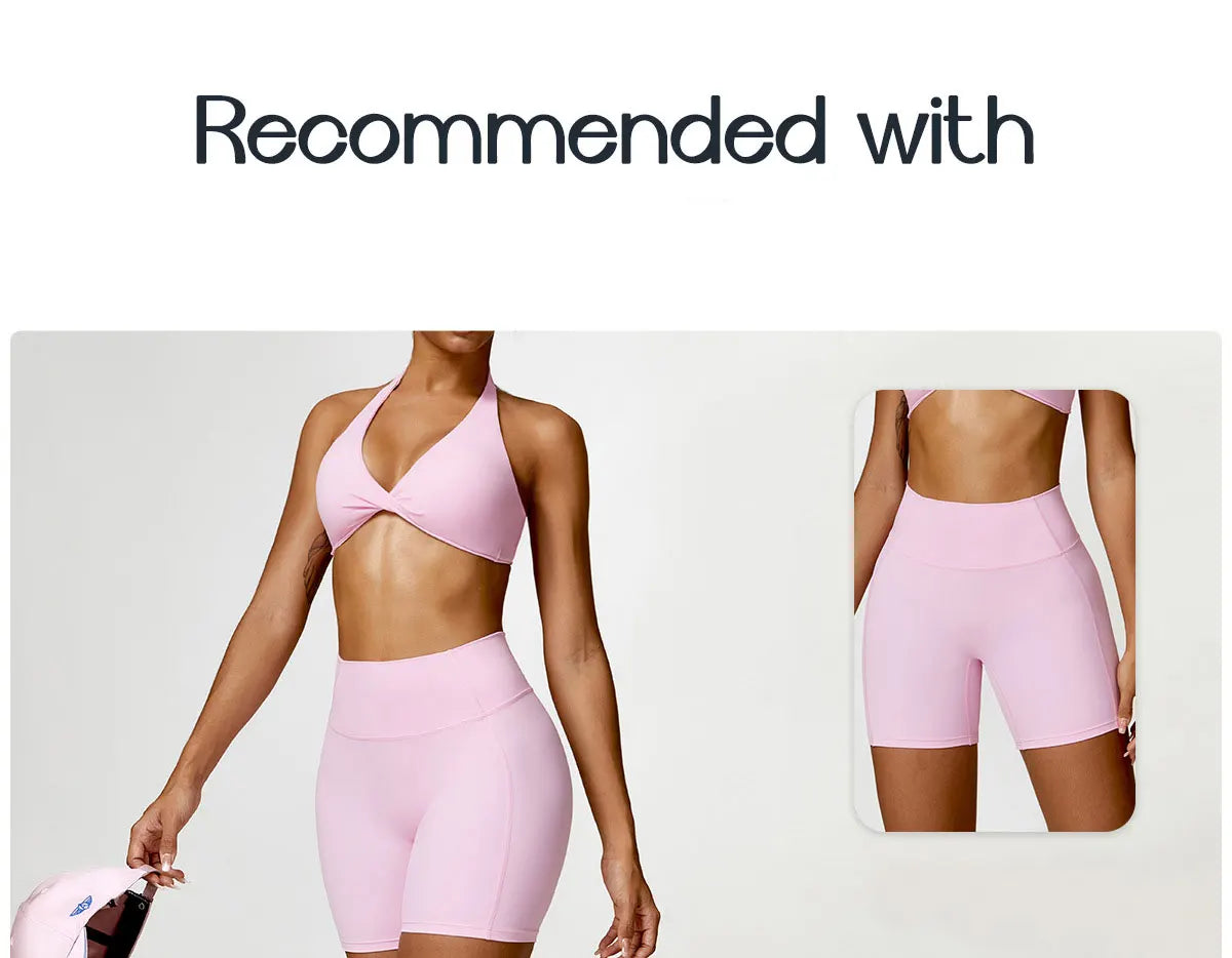 Women Sports Bra Halter Push Up