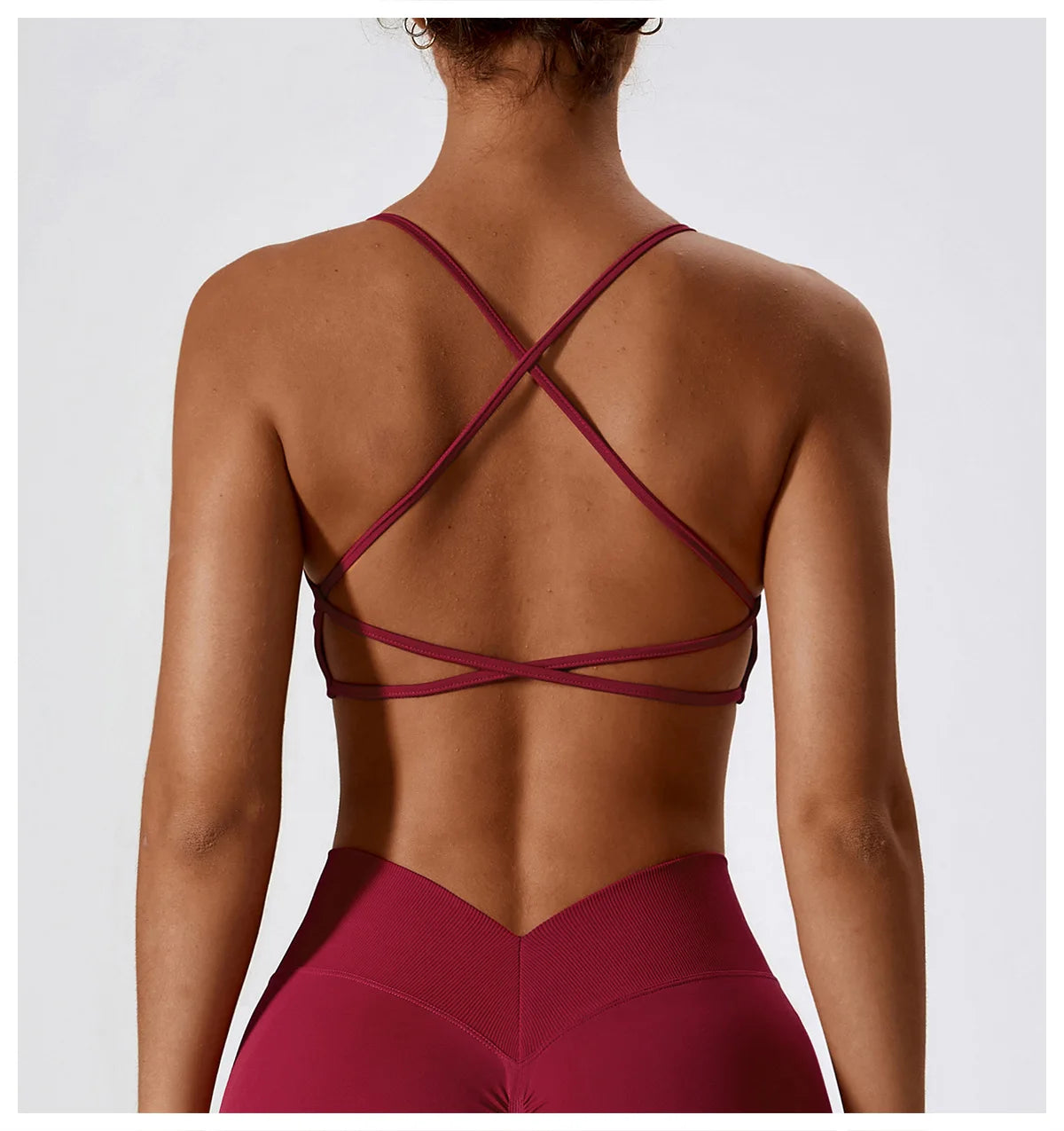 Women Sports Bra Cross Strap