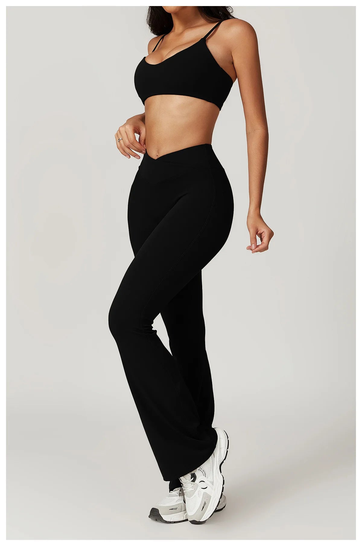 Women Yoga Set Crop Top Leggings