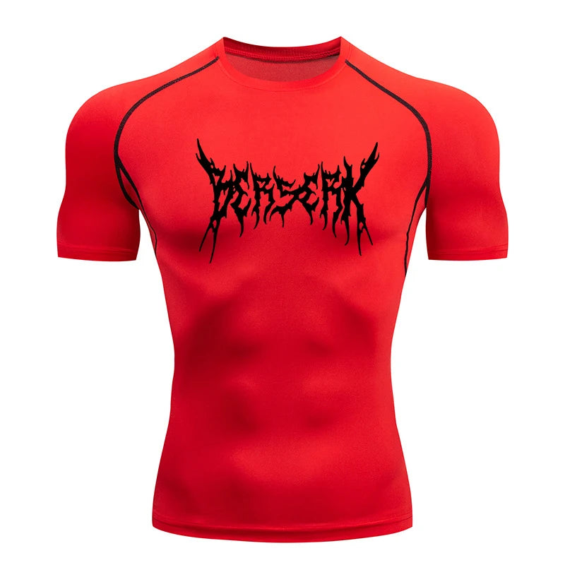 Men Rash Guard Shirt Compression