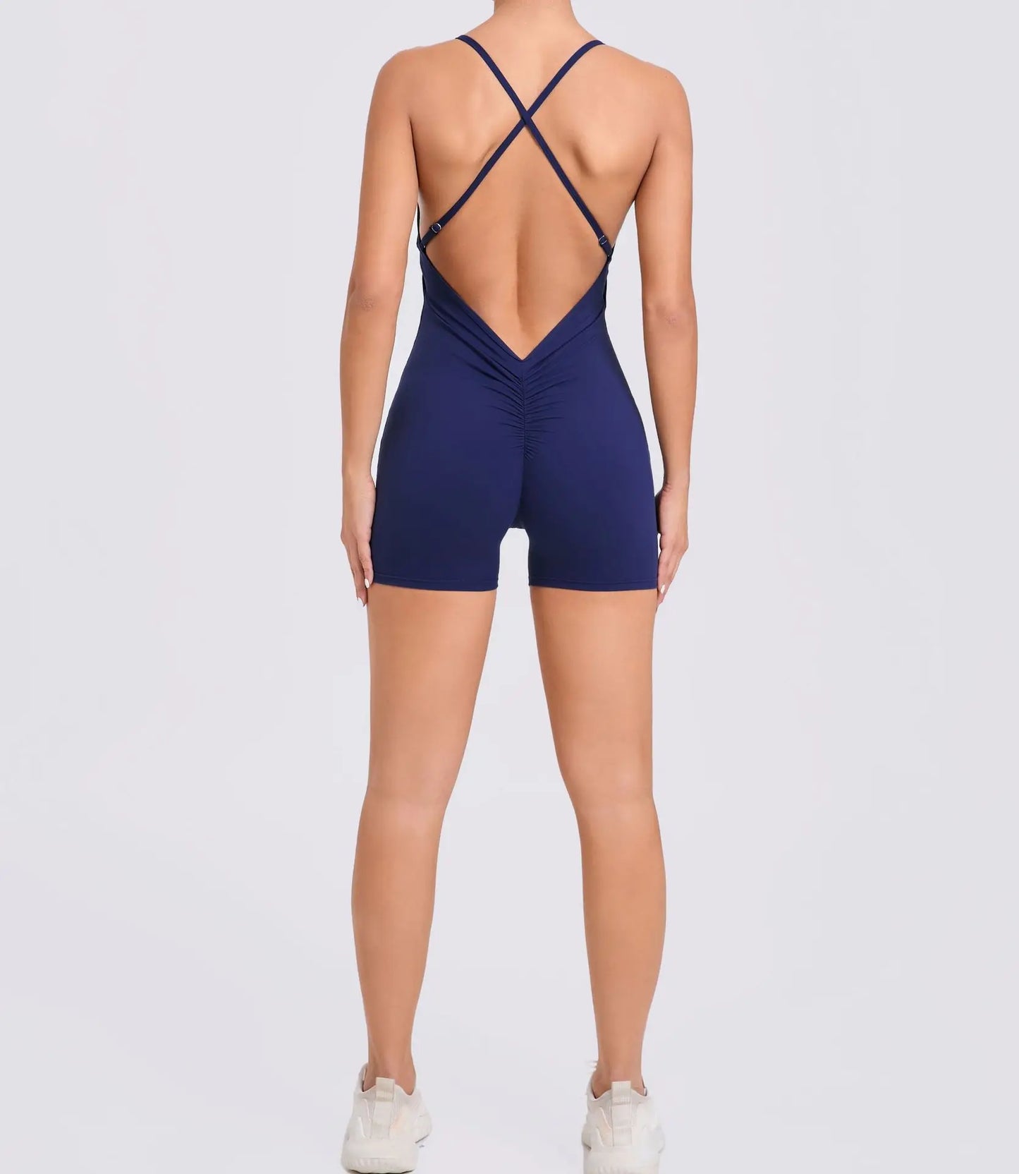 Women Yoga Set Shorts Jumpsuit