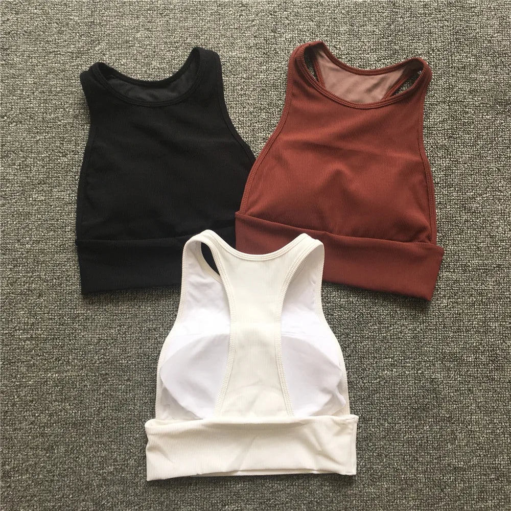 Women Sports Bra Strap Nylon Vest