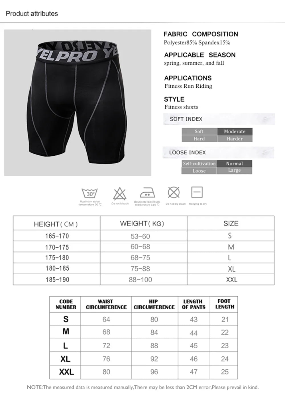 Men Compression Shorts Training Gym