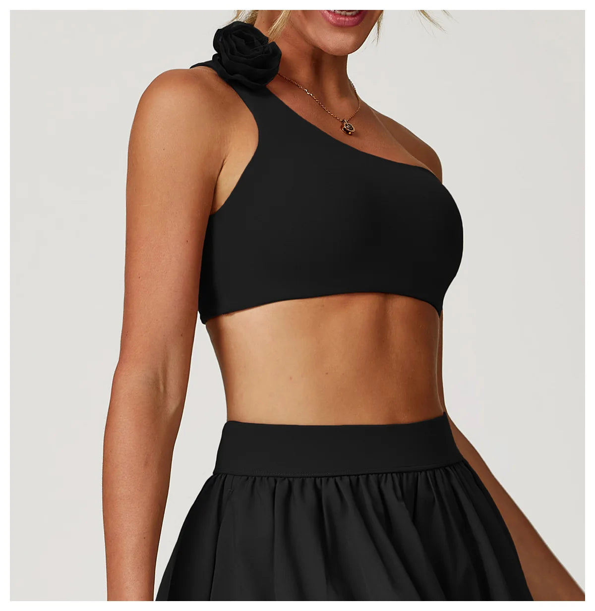 Women Sports Bra One Shoulder Vest