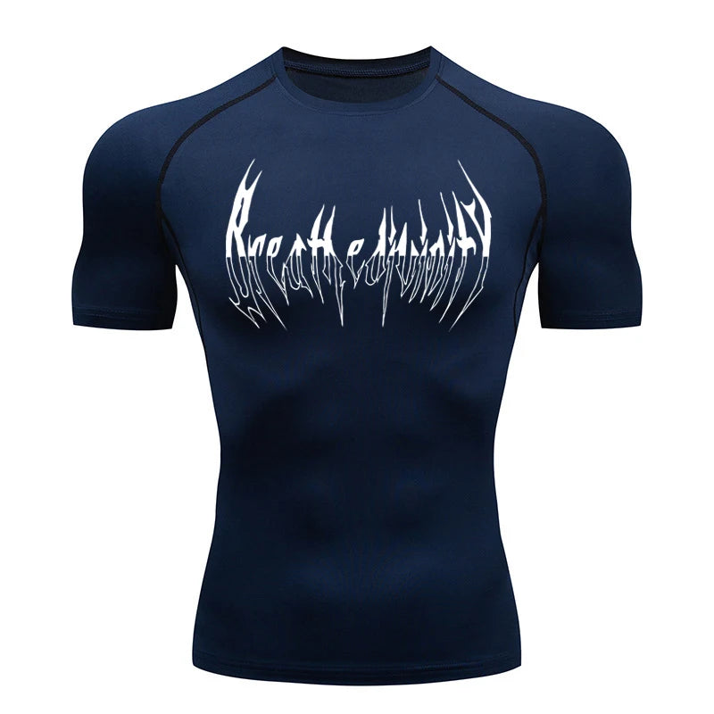 Men Compression Shirt Black Long Sleeve