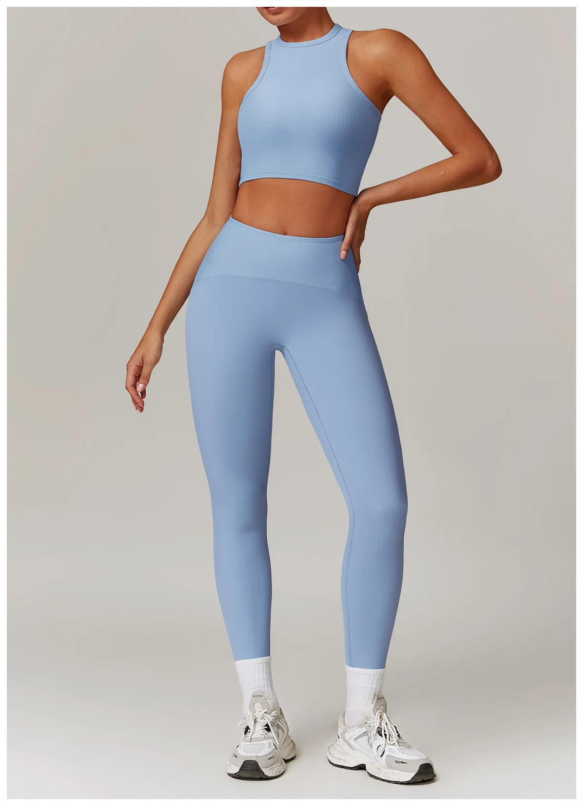 Women Yoga Set Jacket Bra Leggings
