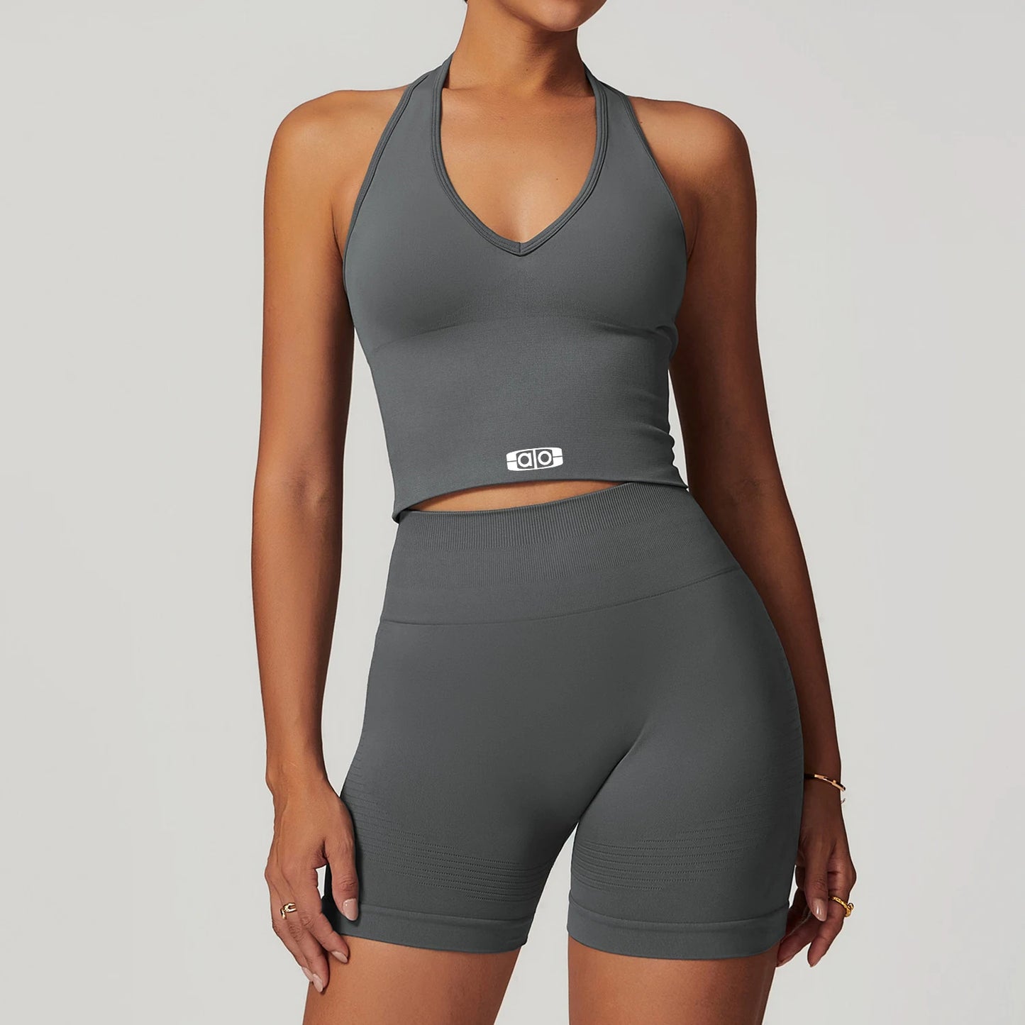 Women Yoga Set Seamless Backless