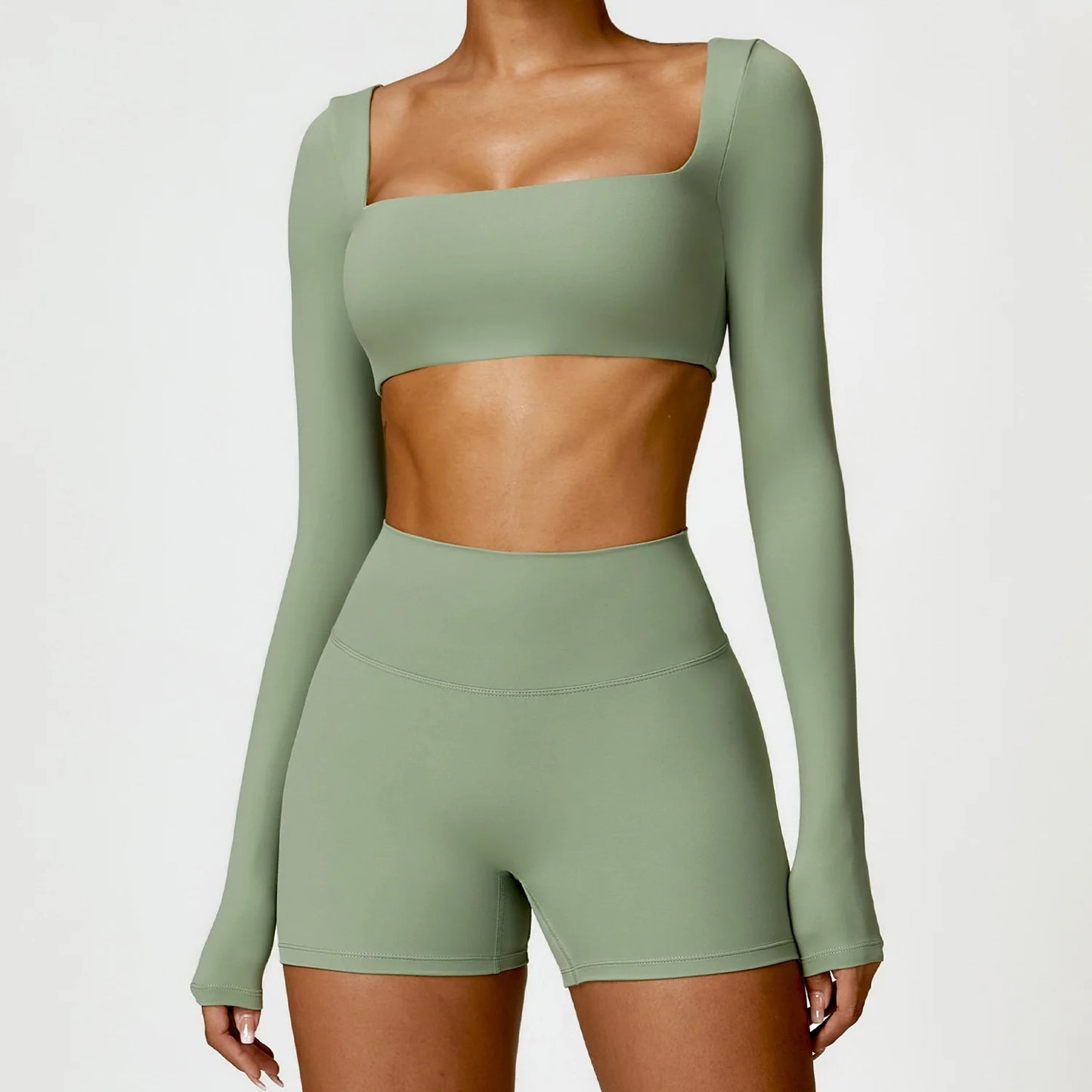 Women Yoga Tracksuit Set Long Sleeve