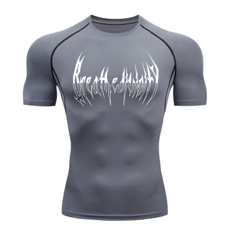 Men Compression Shirt Black Long Sleeve