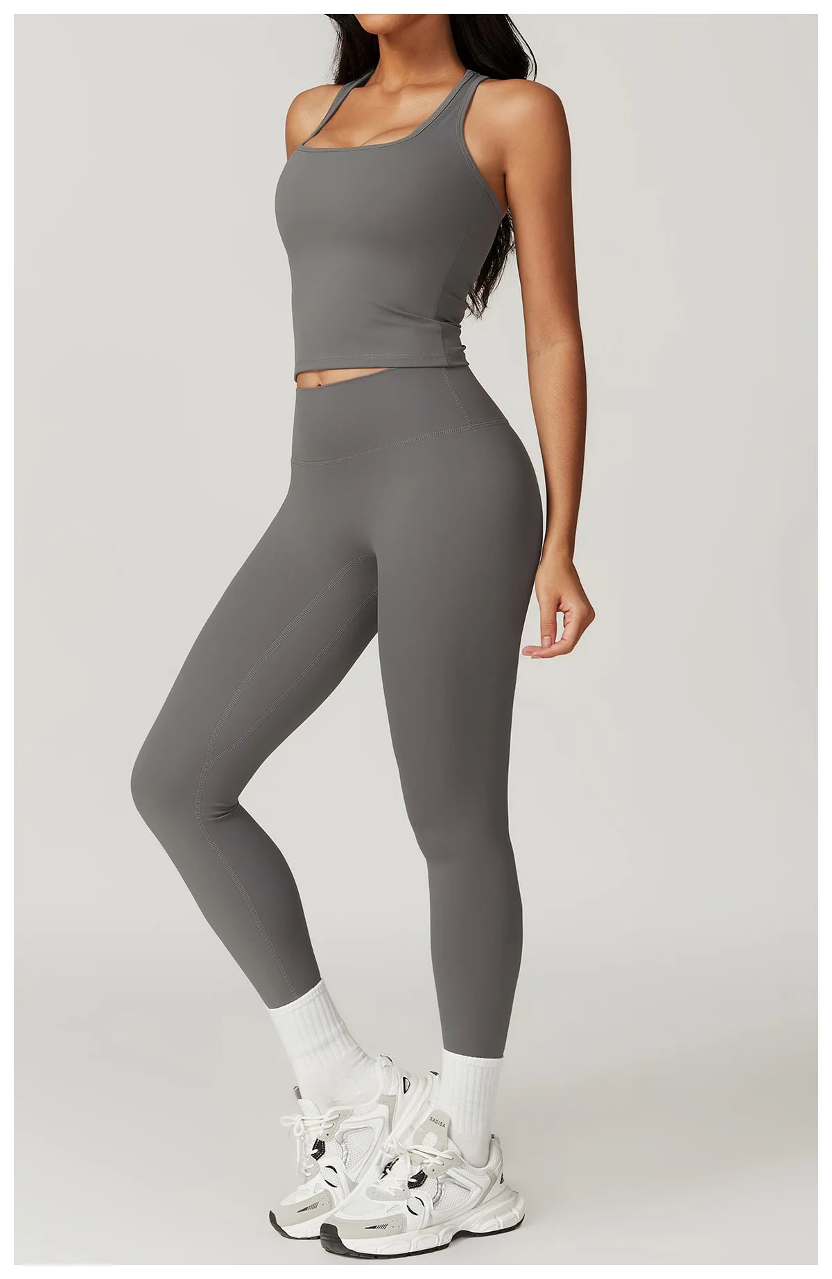 Women Yoga Set Leggings Skirt