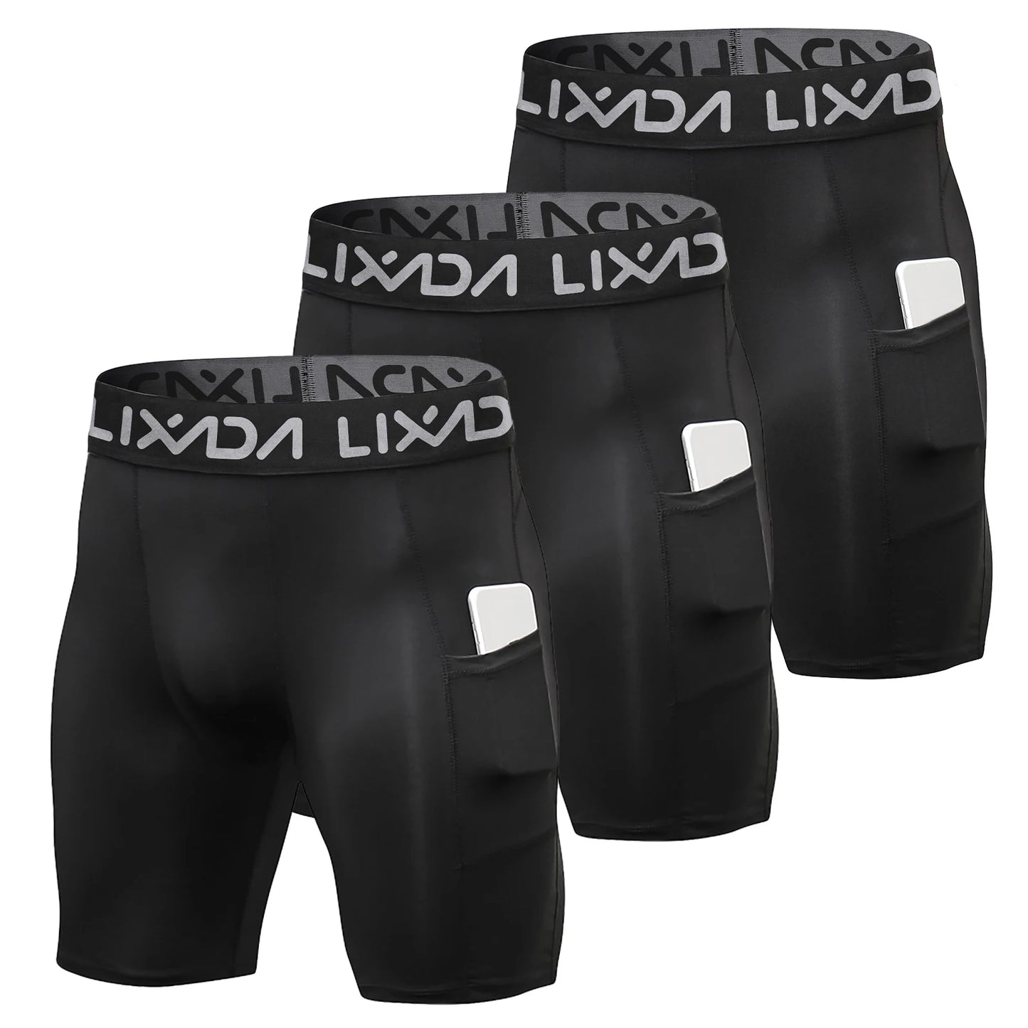 Men Sports Shorts Workout 3 Pack