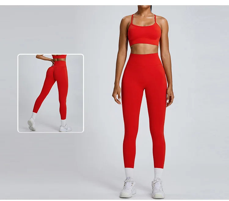 Women Fitness Suit Sports Bra Leggings