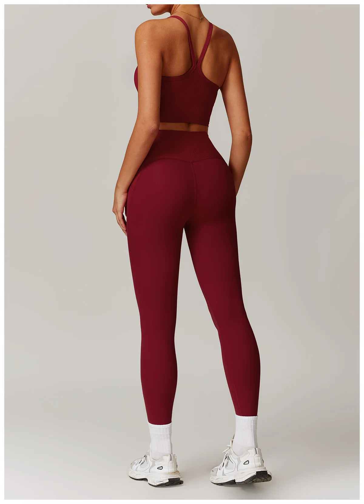 Women Yoga Set Jacket Bra Leggings