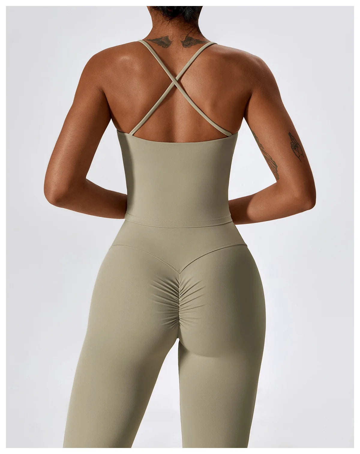 Women Tracksuit Yoga Set Crop Leggings